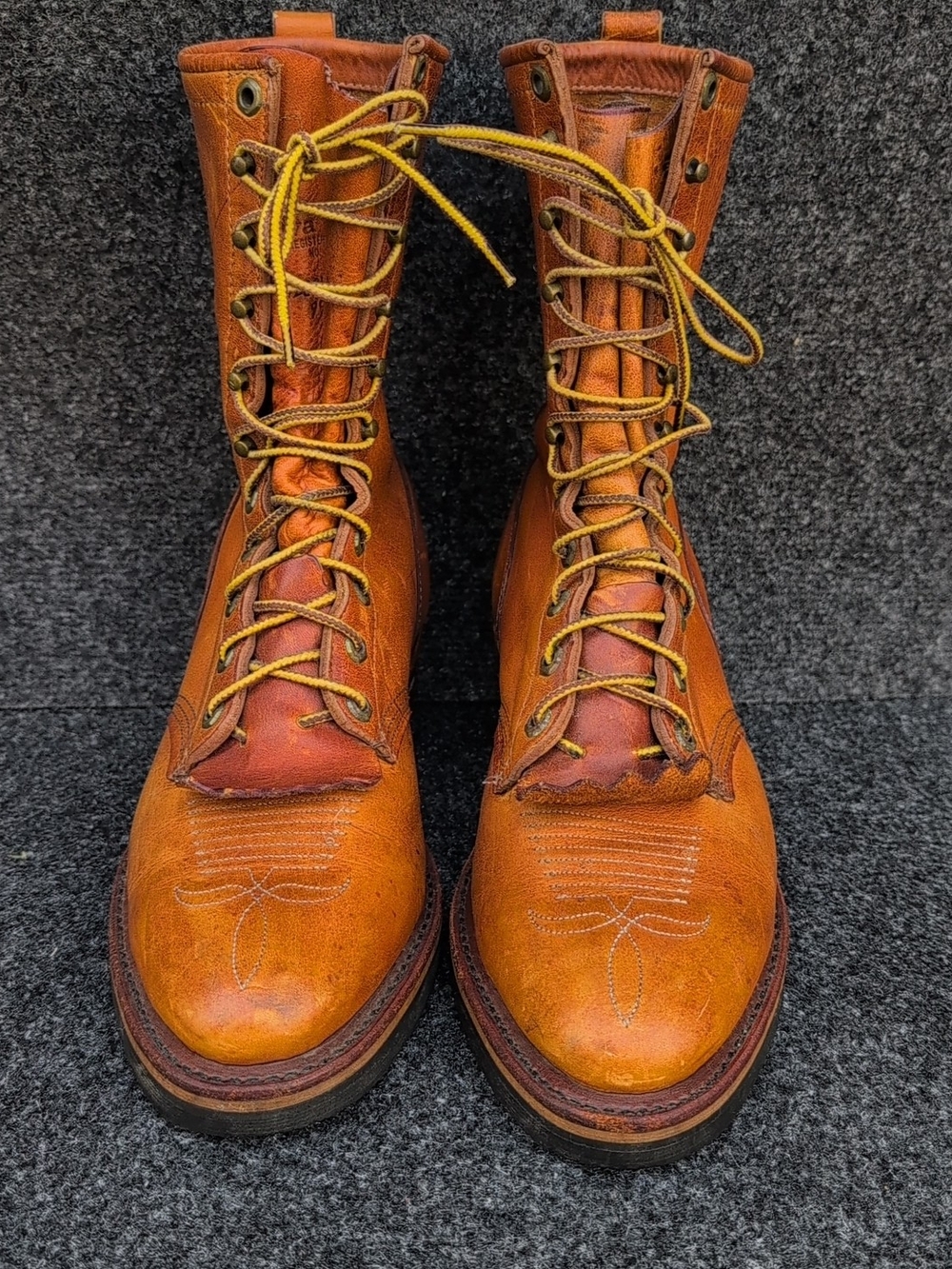Vtg Chippewa Midwestern Packer Boots Mens 9.5D Brown Leather Logger Workwear USA - Picture 4 of 16